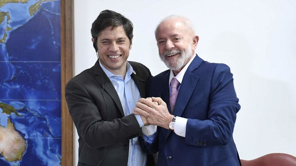 axel kicillof y lula da silva en brasil